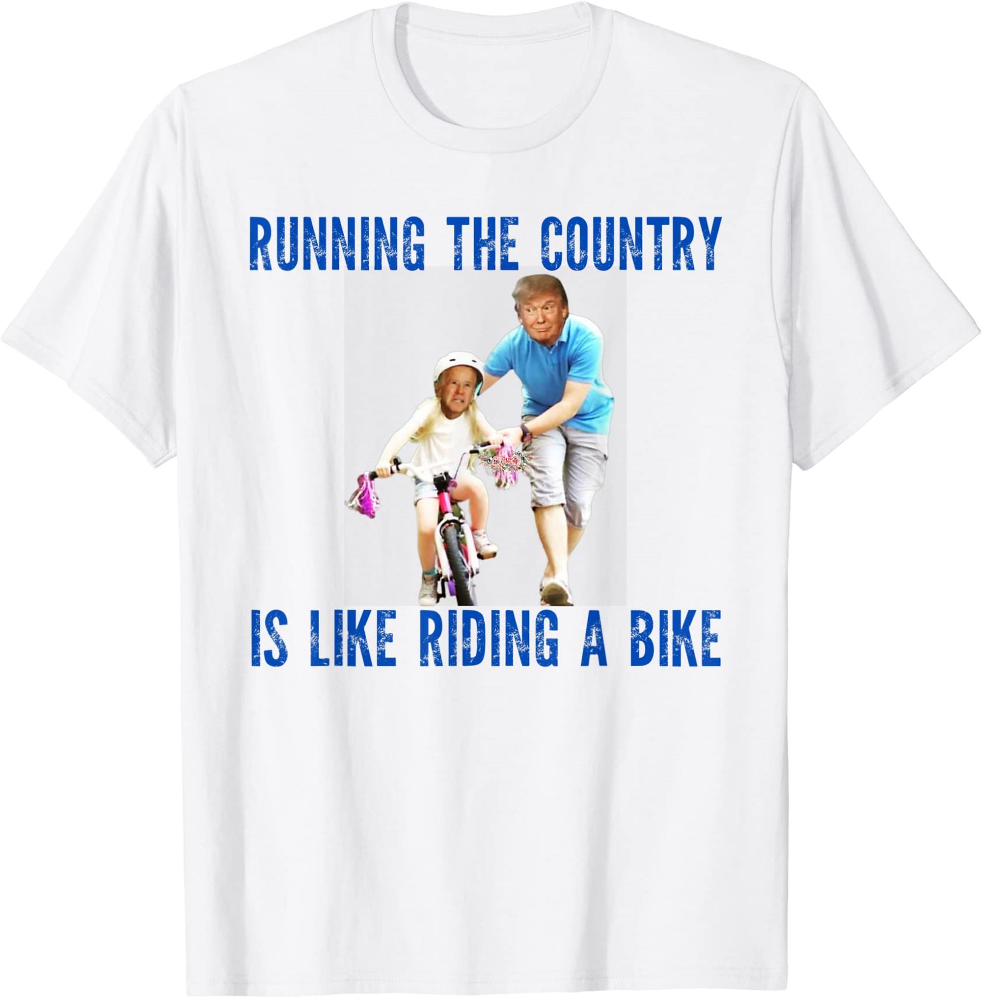 Biden Falls Off Bike Funny Joe Biden Falling Off His Bicycle T-shirt Full Size Up To 5xl
