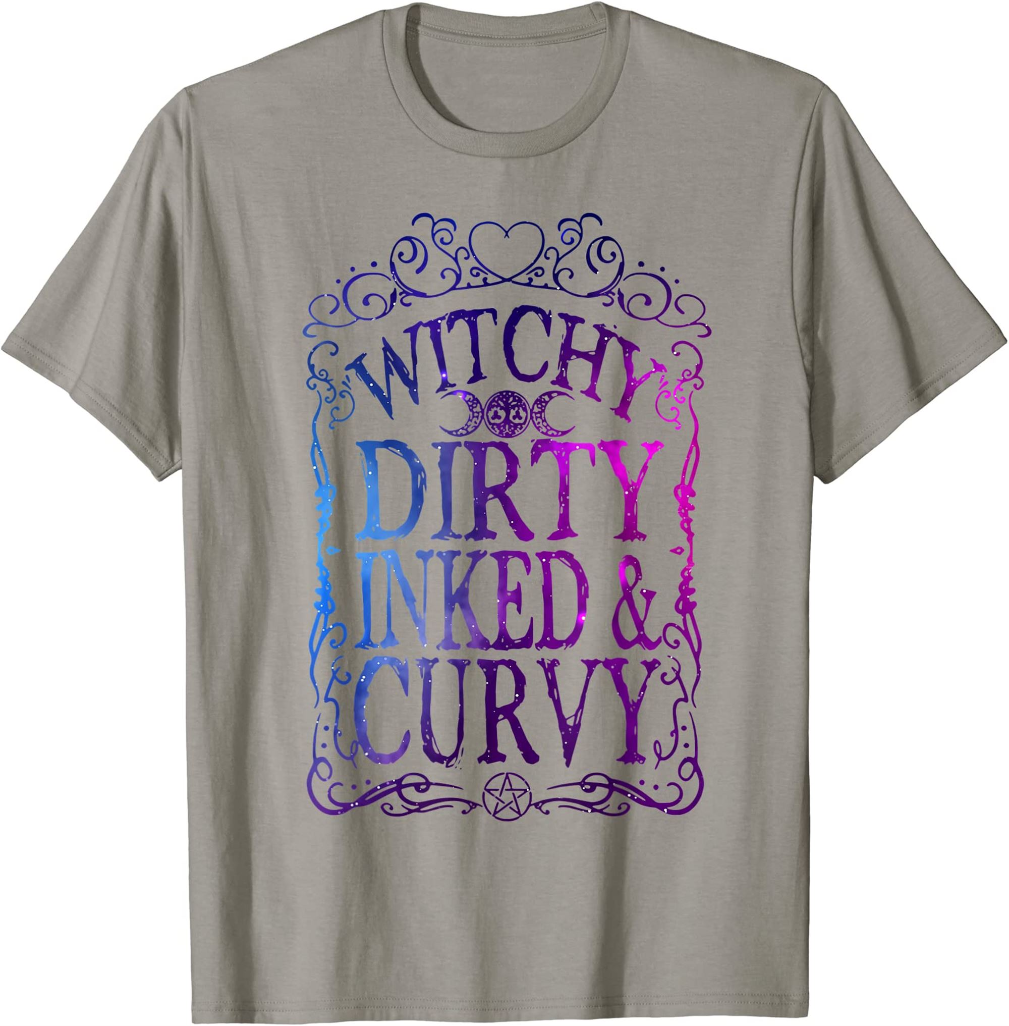 Cottagecore Aesthetic Witch Witchy Dirty Inked And Curvy T-shirt Plus Size Up To 5xl