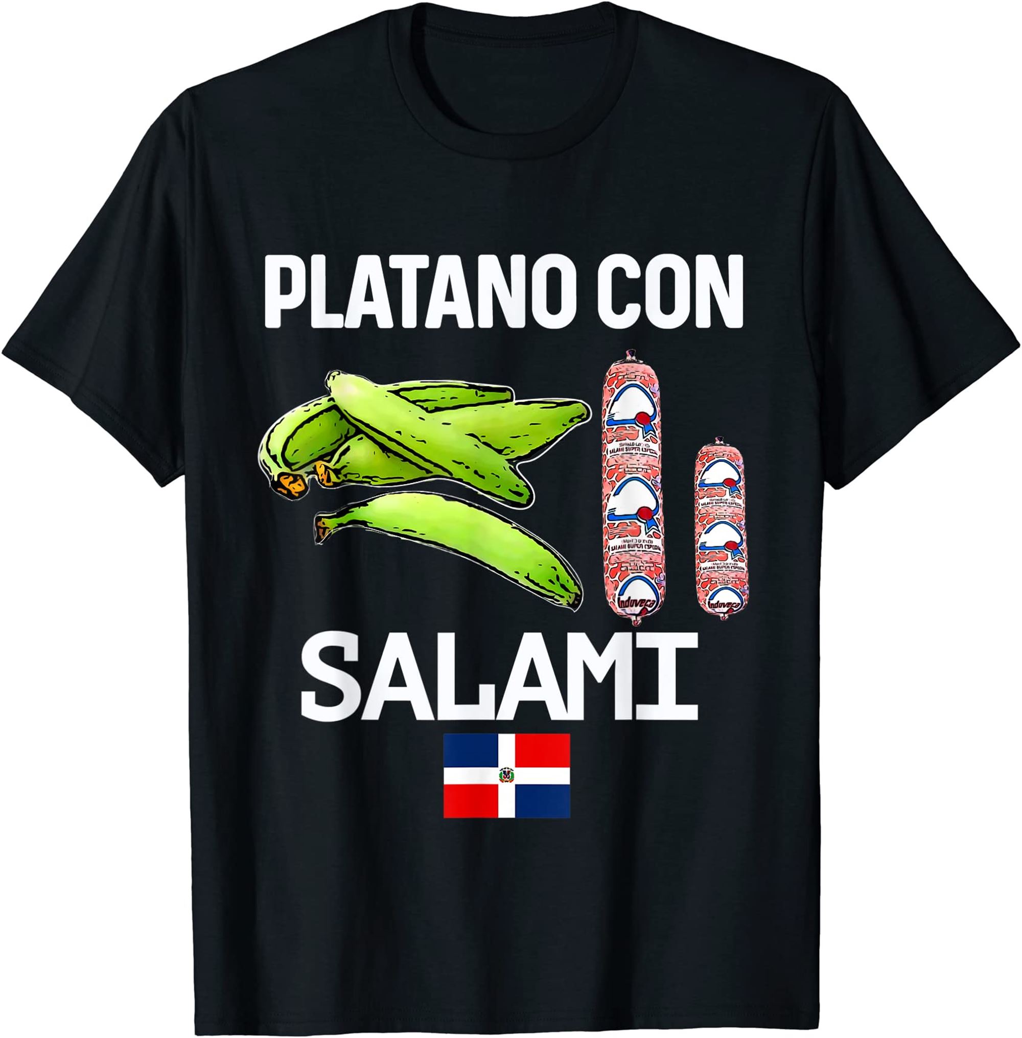 Dominicana Flag Rd Dominican Republic Food Mangu Plantain T-shirt Full Size Up To 5xl