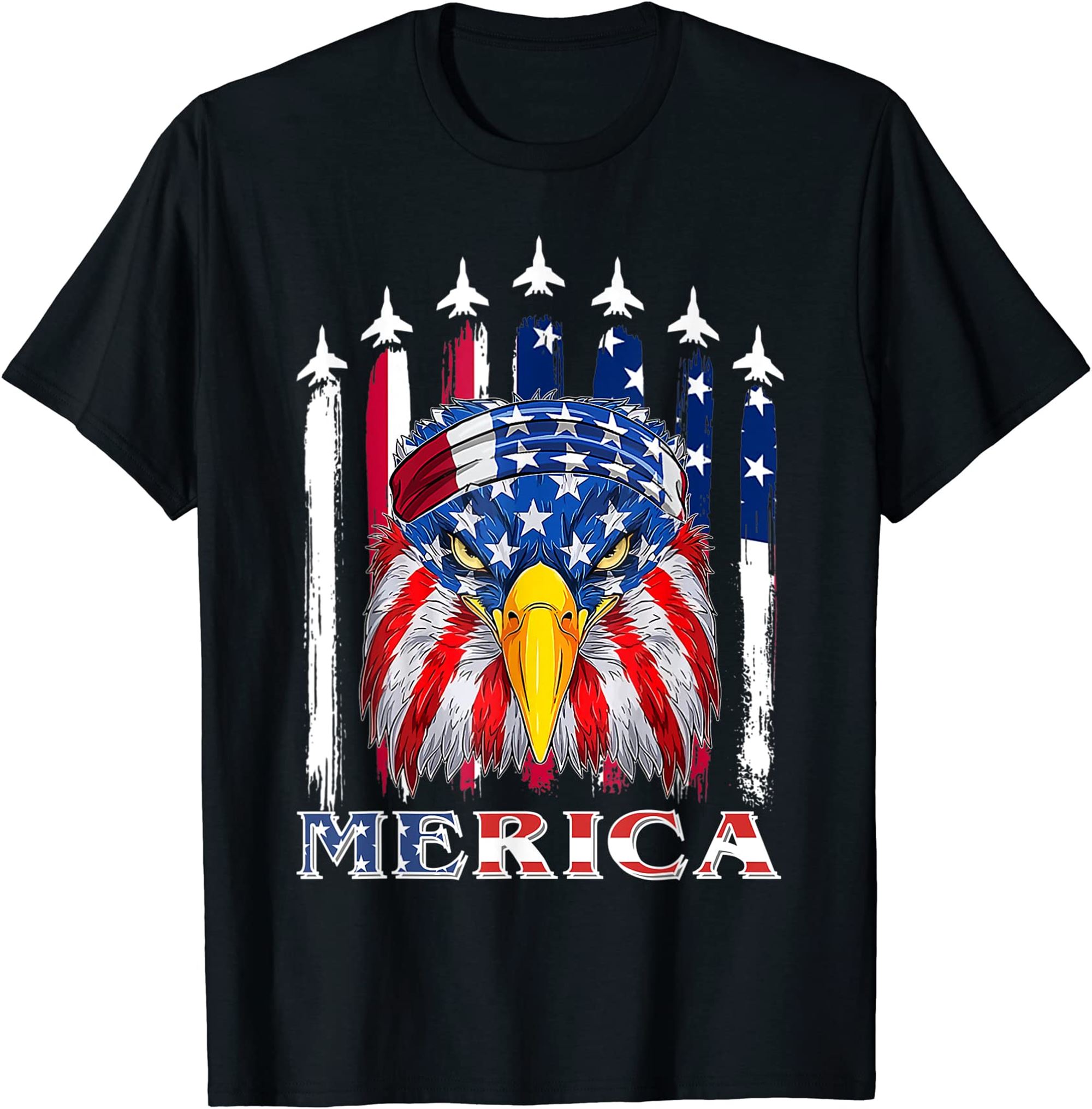Eagle Mullet 4th Of July Usa American Flag Merica T-shirt Size Up To 5xl