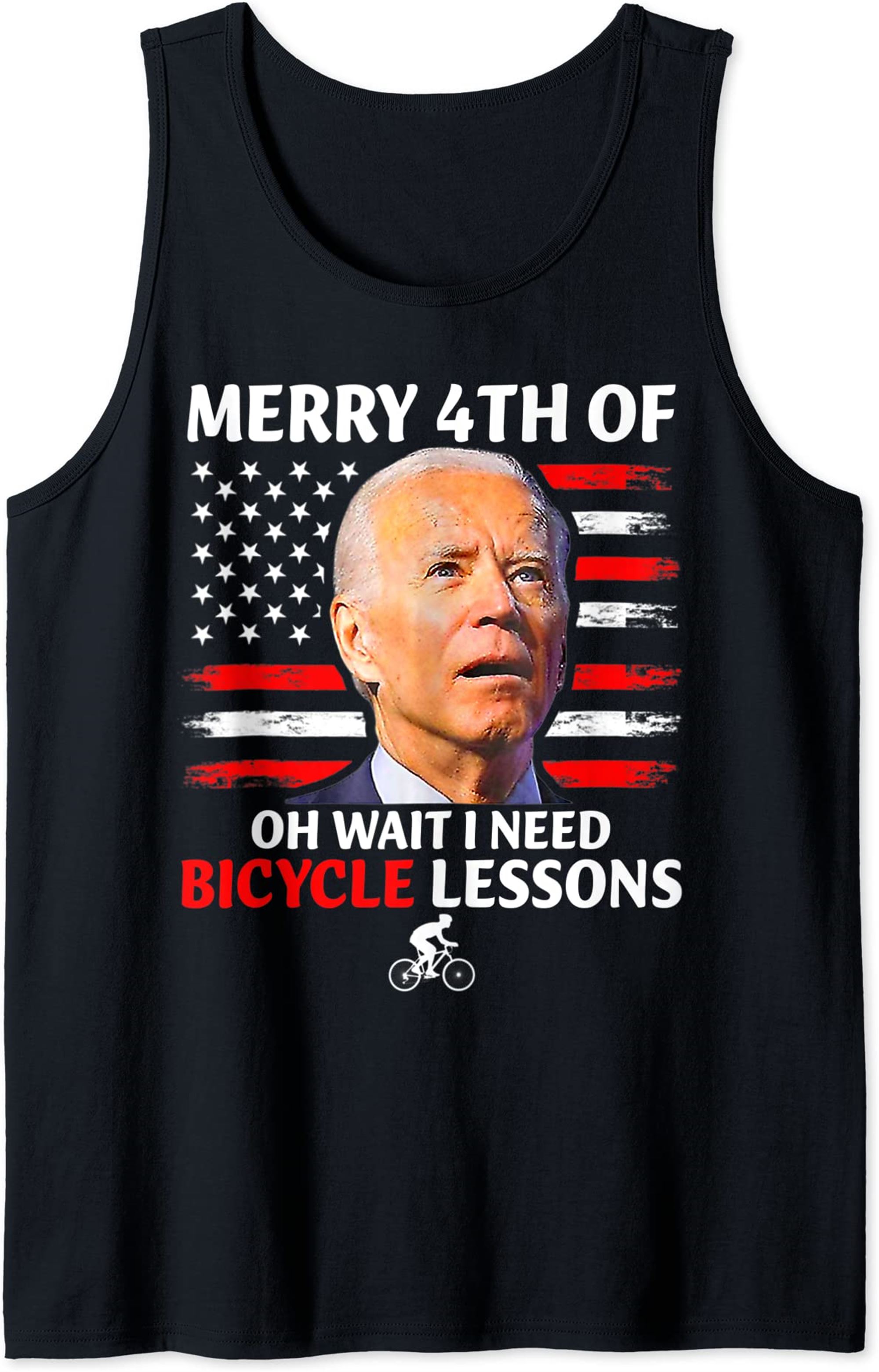 Joe Biden Falls Off His Bike Its The Republicans Fault Tank Top Full Size Up To 5xl