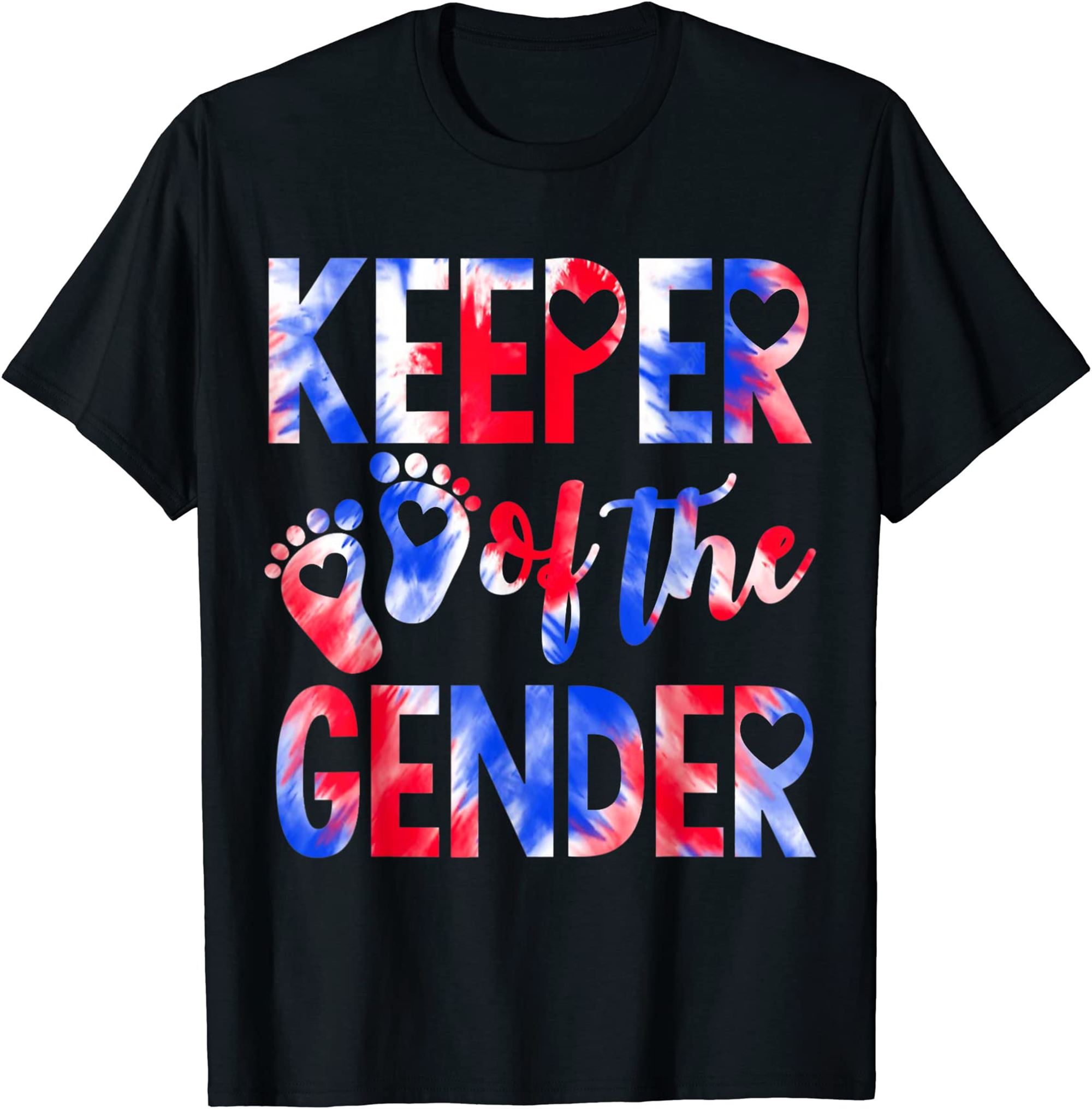 Keeper Of The Gender 4th Of July Baby Gender Reveal T-shirt Plus Size Up To 5xl