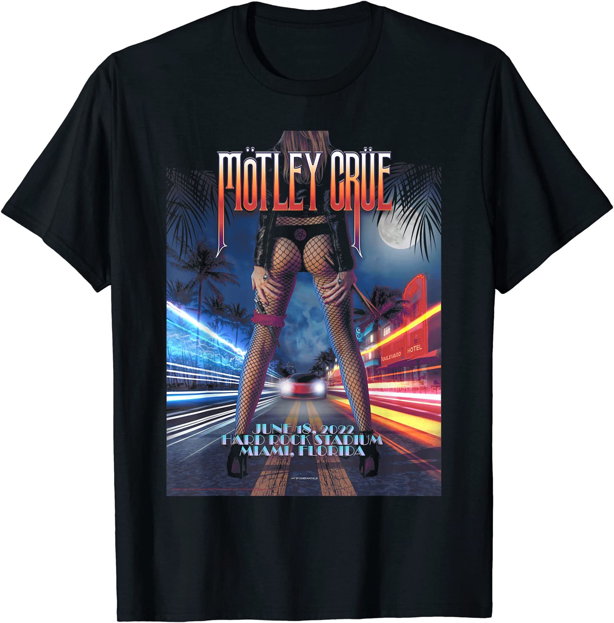 Mötley Crüe The Stadium Tour Miami Event T-shirt Full Size Up To 5xl