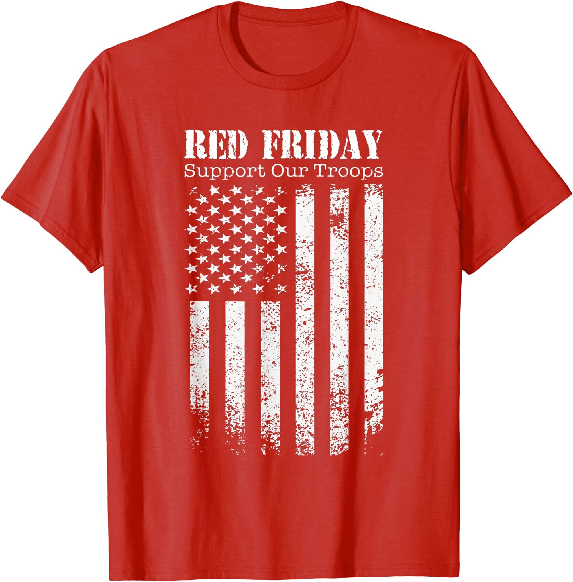 Red Friday Support Our Troops Military Memorial Day T-shirt Full Size Up To 5xl
