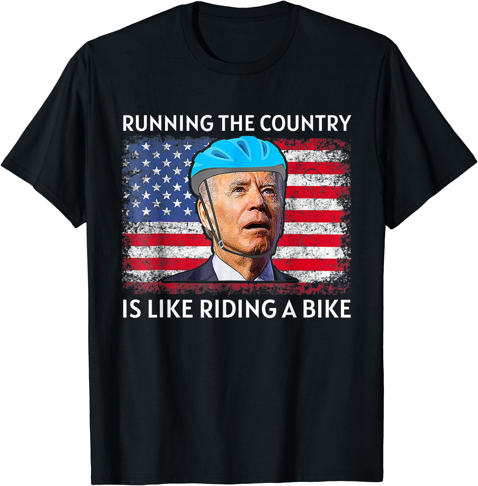 Running The Country Is Like Riding A Bike Biden Dazed T-shirt Plus Size Up To 5xl