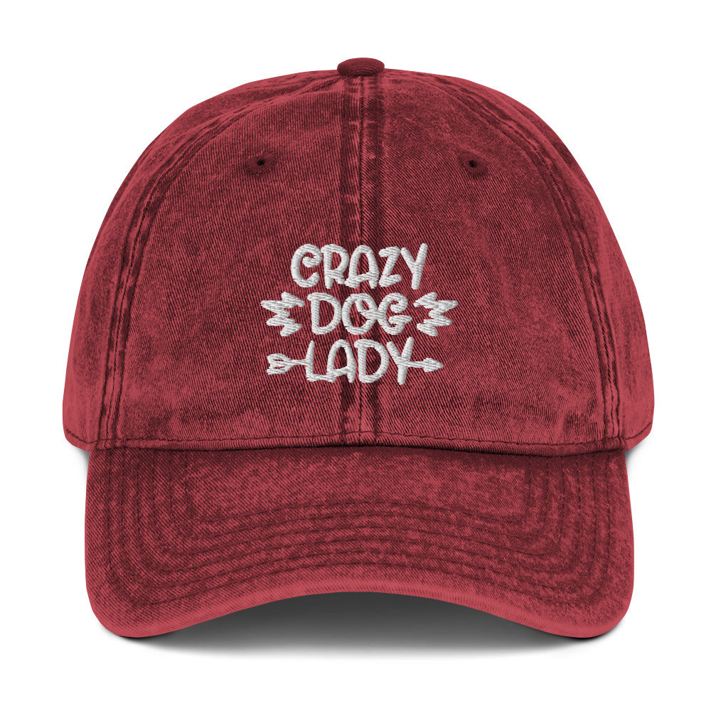 Crazy Dog Lady Vintage Baseball Hat_black Crazy Dog Lady Vintage Baseball Hat_black