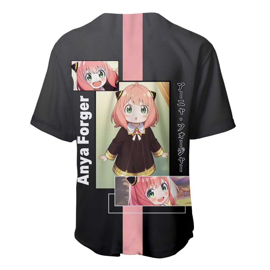 Anya Forger Cute Expression Playful Baseball Jersey Anya Forger Cute Expression Playful Baseball Jersey