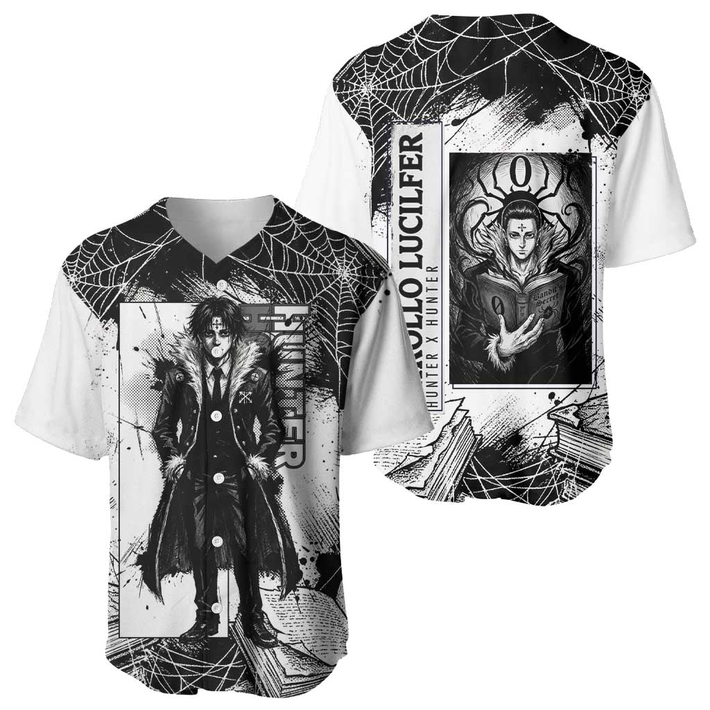 Chrollo Lucilfer Spider Webs Grimoire Baseball Jersey Chrollo Lucilfer Spider Webs Grimoire Baseball Jersey