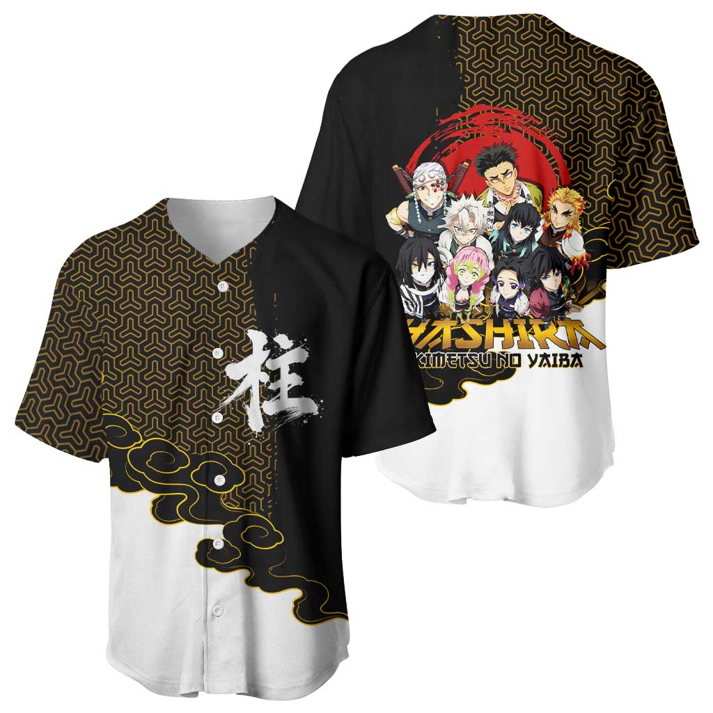 Demon Slayer Gold Cloud Stylized Baseball Jersey Demon Slayer Gold Cloud Stylized Baseball Jersey