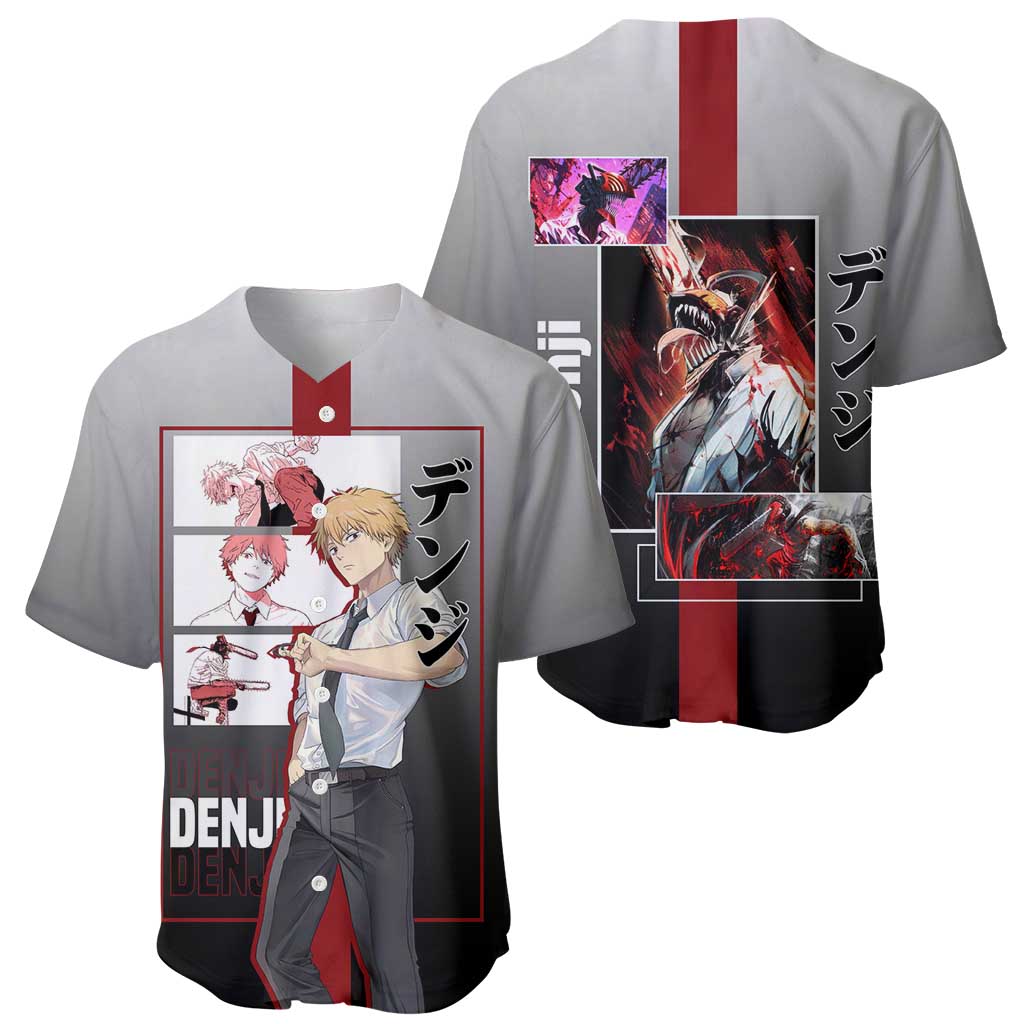 Denji Pochita Chainsaw Intense Baseball Jersey Denji Pochita Chainsaw Intense Baseball Jersey