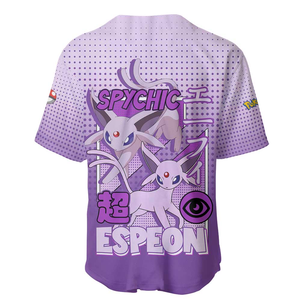 Espeon Psychic Ability Elegant Baseball Jersey Espeon Psychic Ability Elegant Baseball Jersey
