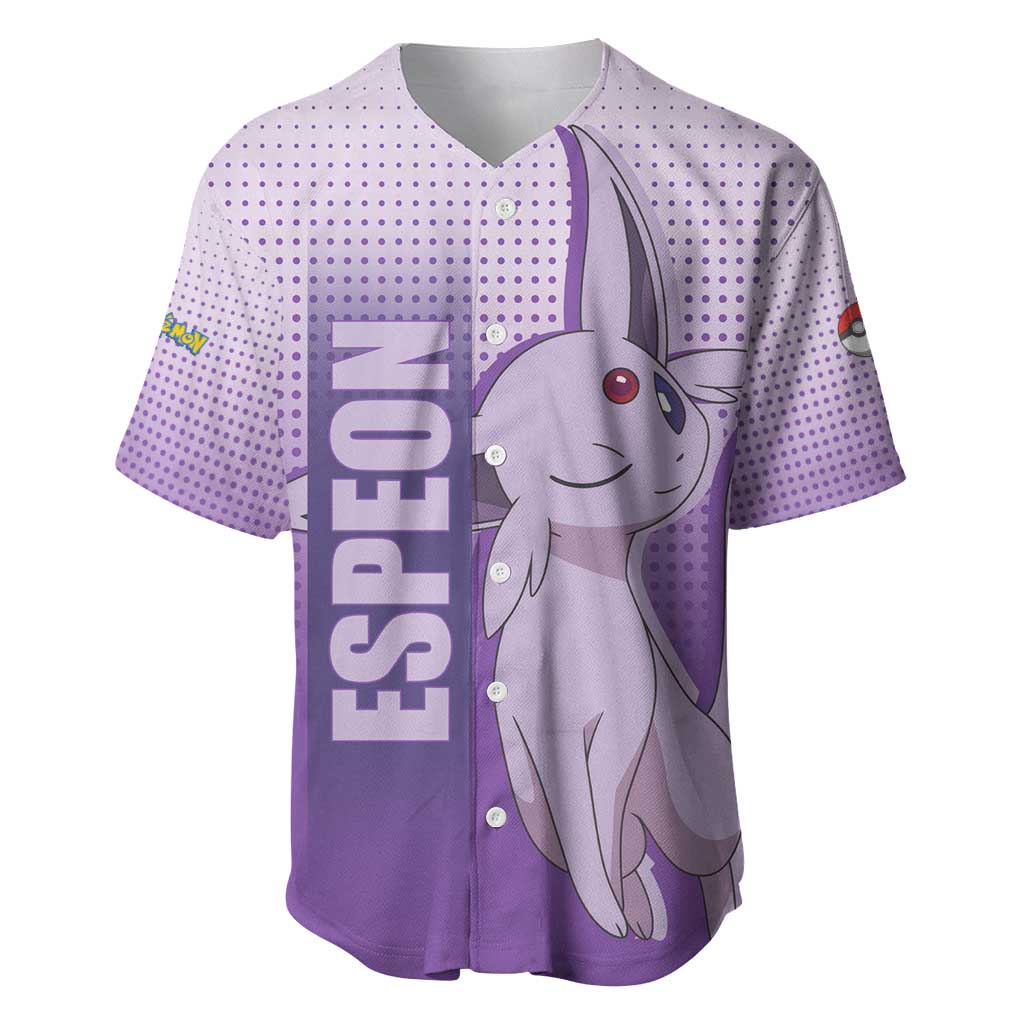 Espeon Psychic Ability Elegant Baseball Jersey Espeon Psychic Ability Elegant Baseball Jersey