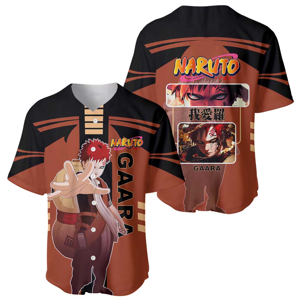 Gaara Sand Manipulation Desert Baseball Jersey Gaara Sand Manipulation Desert Baseball Jersey