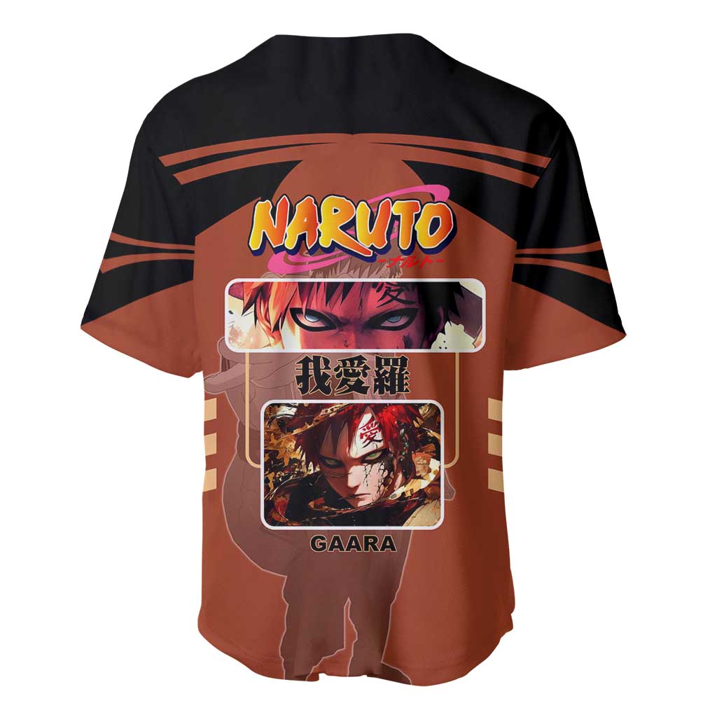 Gaara Sand Manipulation Desert Baseball Jersey Gaara Sand Manipulation Desert Baseball Jersey