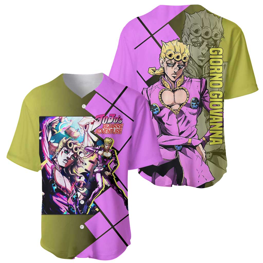 Giorno Giovanna Gold Experience Stylish Baseball Jersey Giorno Giovanna Gold Experience Stylish Baseball Jersey