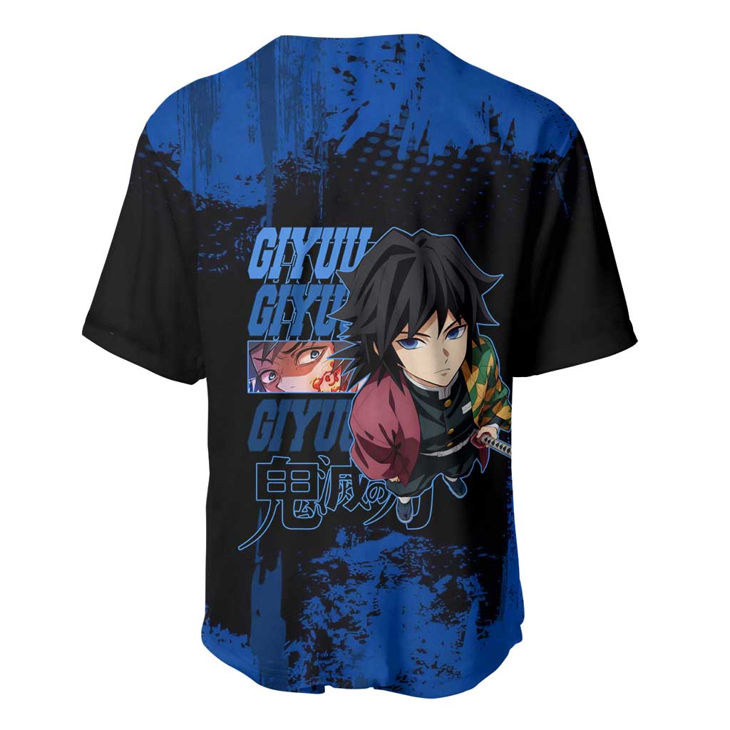 Giyu Tomioka Intense Eyes Sword Baseball Jersey Giyu Tomioka Intense Eyes Sword Baseball Jersey