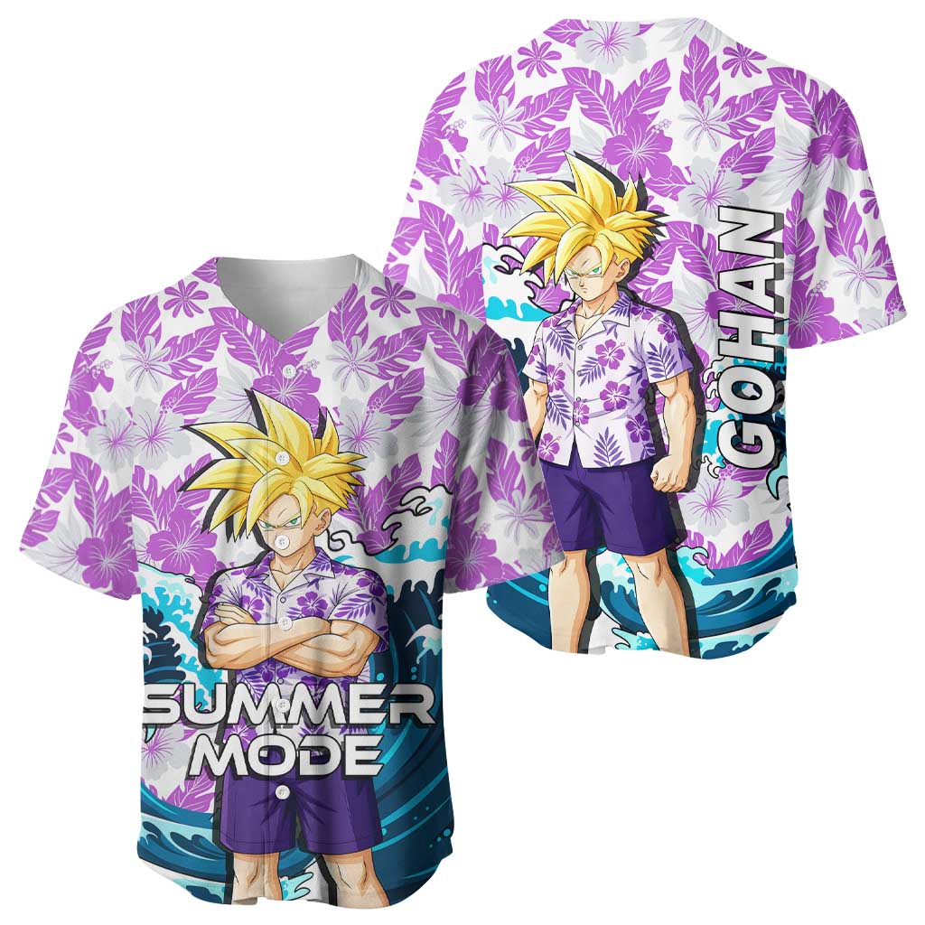 Gohan Dragon Tropical Floral Shirt Baseball Jersey Gohan Dragon Tropical Floral Shirt Baseball Jersey