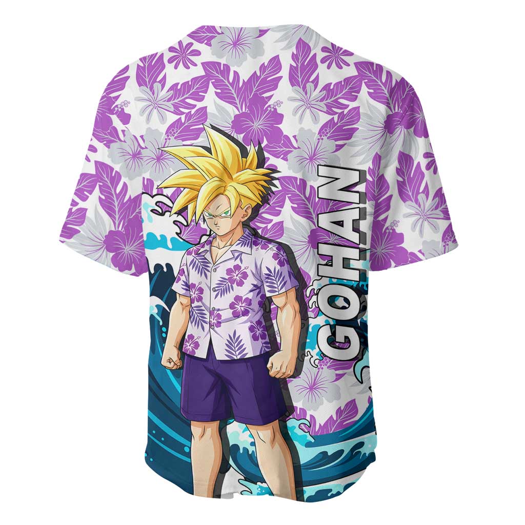 Gohan Dragon Tropical Floral Shirt Baseball Jersey Gohan Dragon Tropical Floral Shirt Baseball Jersey