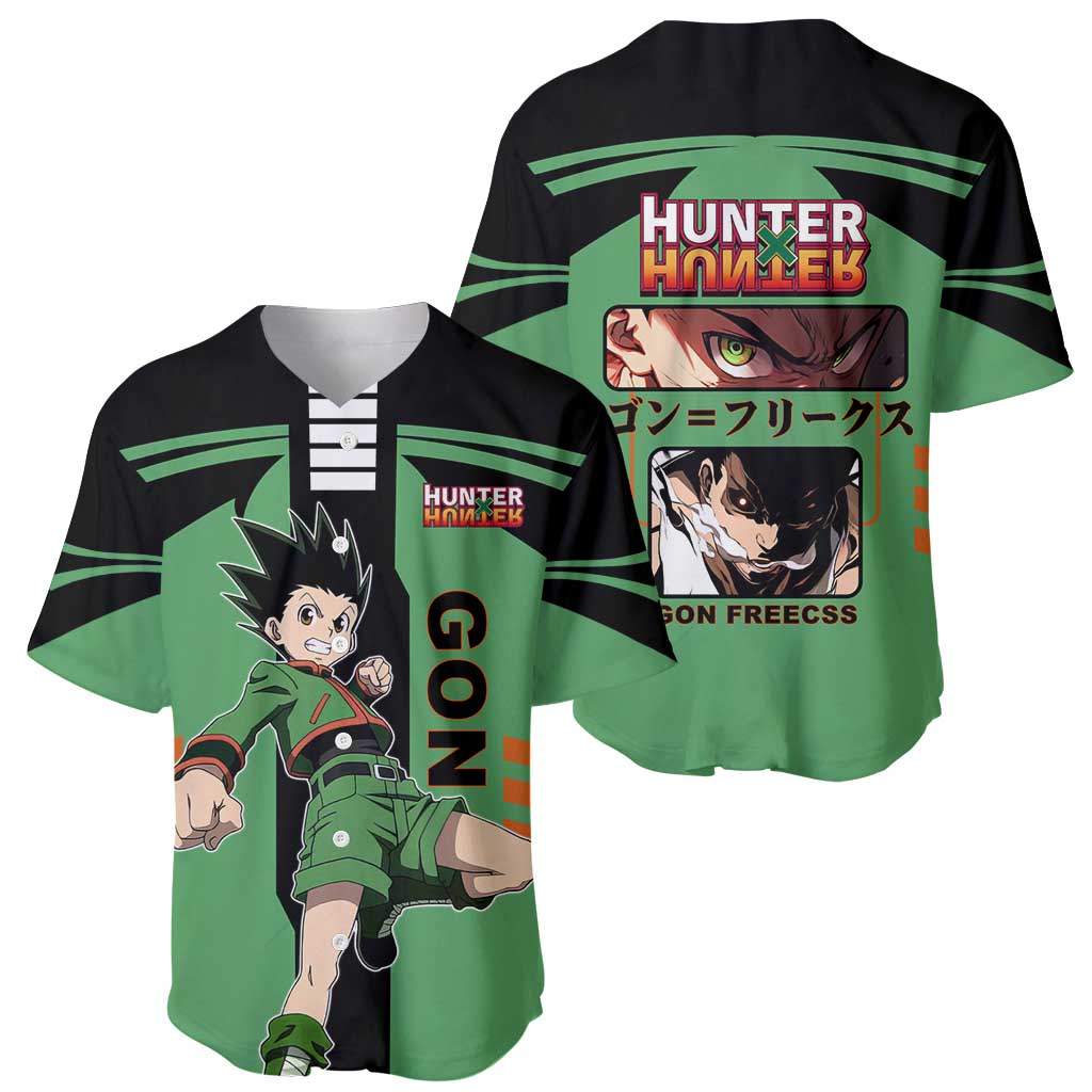 Gon Freecss Green Outfit Energetic Baseball Jersey Gon Freecss Green Outfit Energetic Baseball Jersey