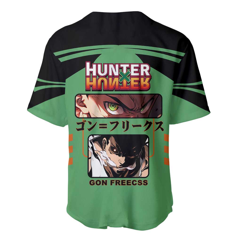 Gon Freecss Green Outfit Energetic Baseball Jersey Gon Freecss Green Outfit Energetic Baseball Jersey