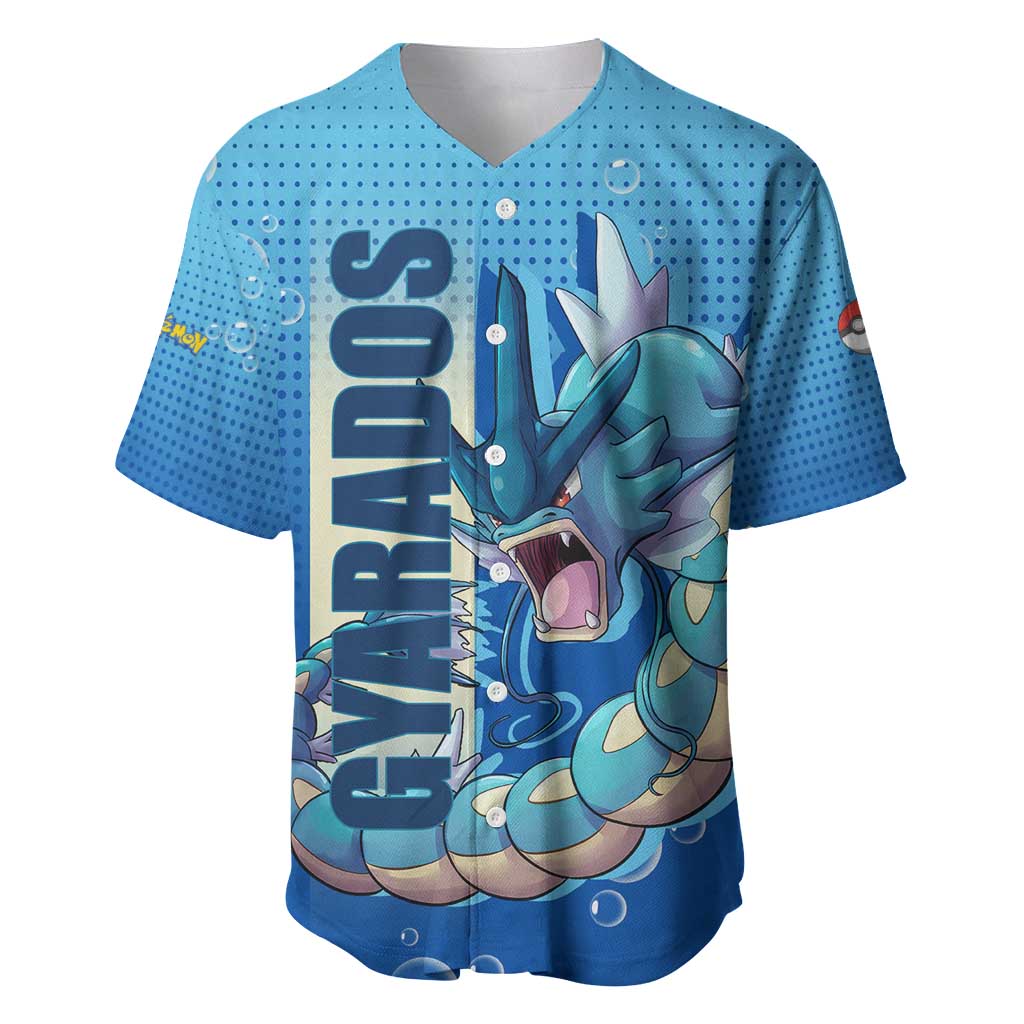 Gyarados Water Power Fierce Baseball Jersey Gyarados Water Power Fierce Baseball Jersey