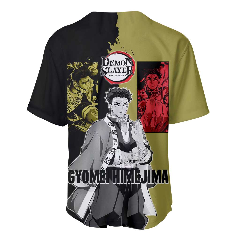 Gyomei Himejima Olive Black Split Baseball Jersey Gyomei Himejima Olive Black Split Baseball Jersey