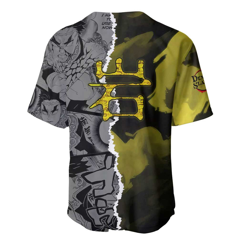 Gyomei Himejima Stone Hashira Axe Baseball Jersey Gyomei Himejima Stone Hashira Axe Baseball Jersey
