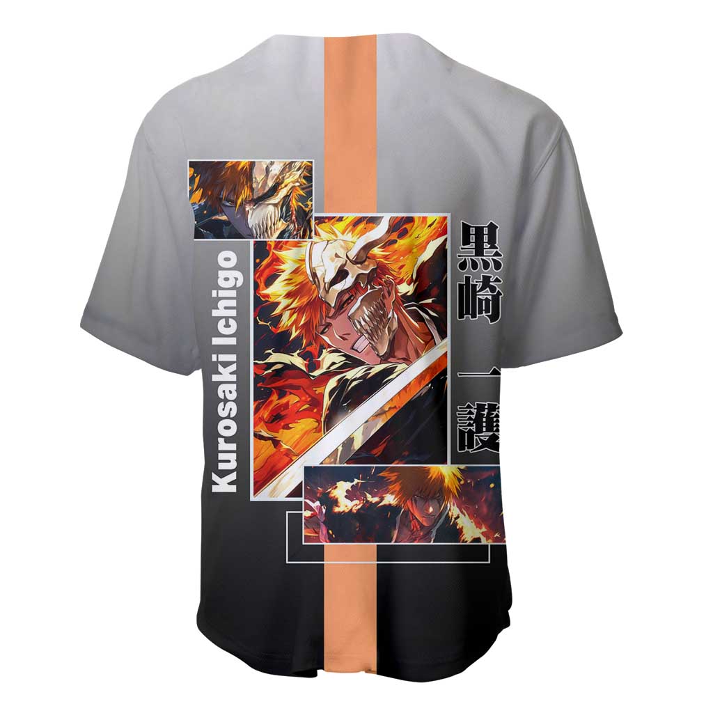 Ichigo Kurosaki Bankai Sword Intense Baseball Jersey Ichigo Kurosaki Bankai Sword Intense Baseball Jersey
