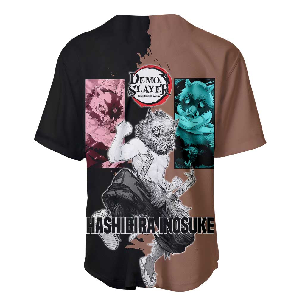 Inosuke Hashibira Boar Mask Dual Baseball Jersey Inosuke Hashibira Boar Mask Dual Baseball Jersey