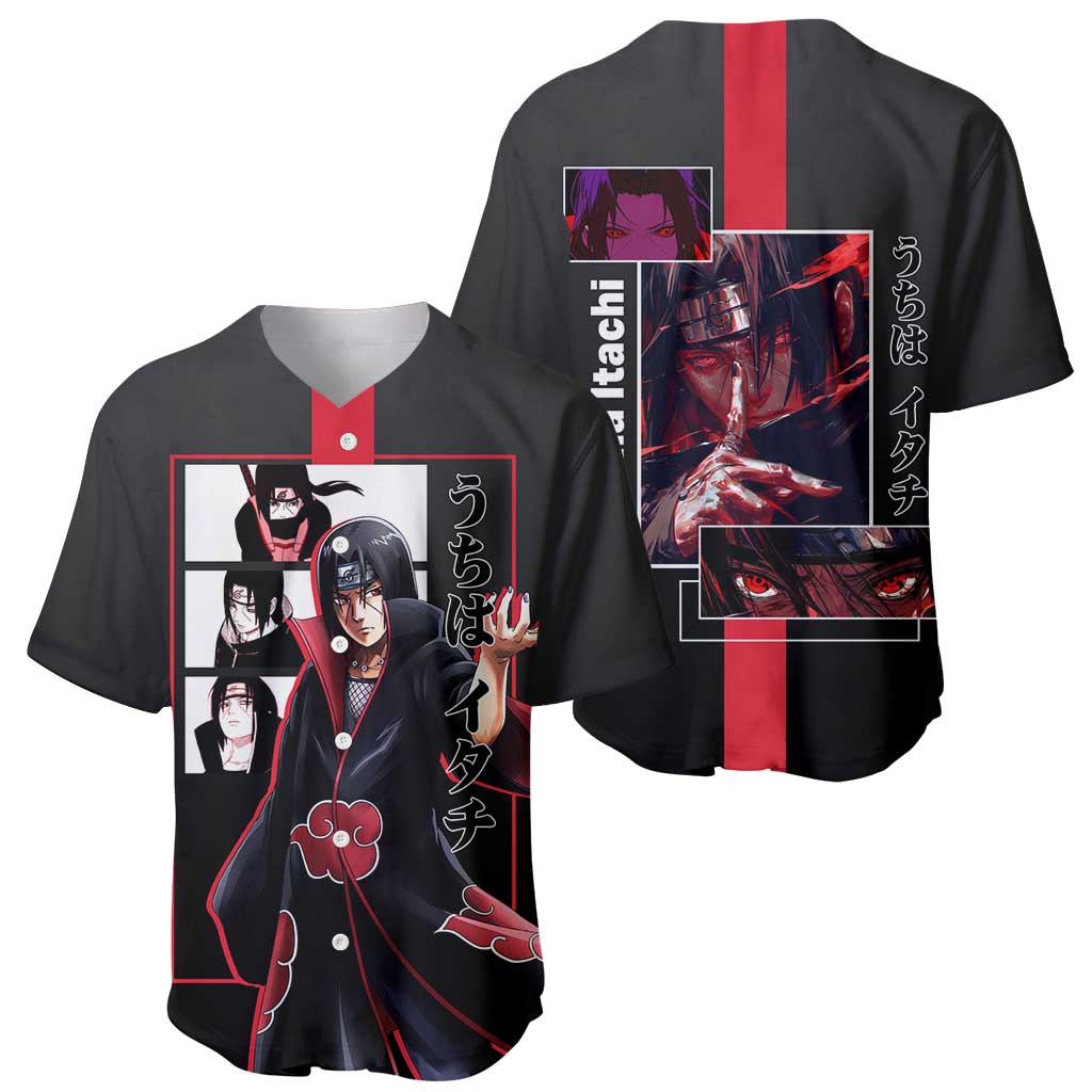 Itachi Uchiha Sharingan Eyes Mysterious Baseball Jersey Itachi Uchiha Sharingan Eyes Mysterious Baseball Jersey