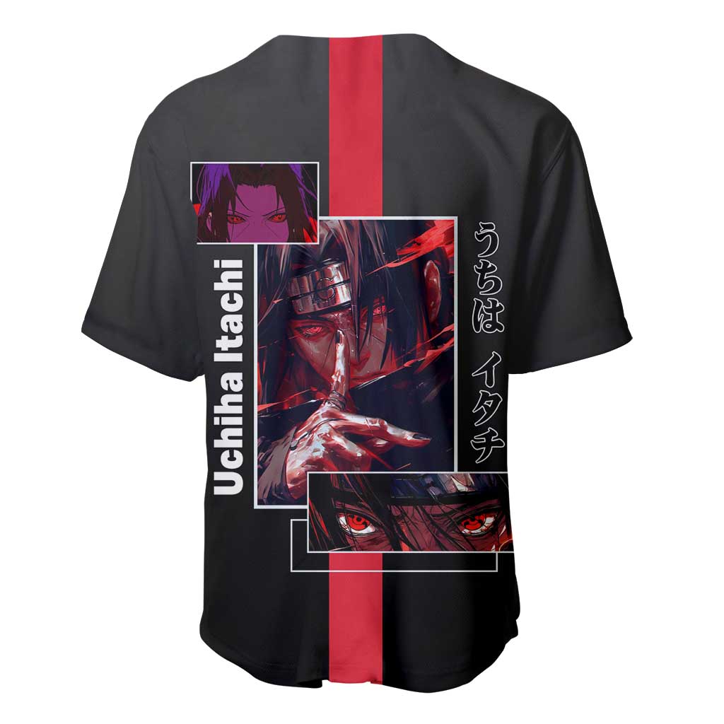 Itachi Uchiha Sharingan Eyes Mysterious Baseball Jersey Itachi Uchiha Sharingan Eyes Mysterious Baseball Jersey