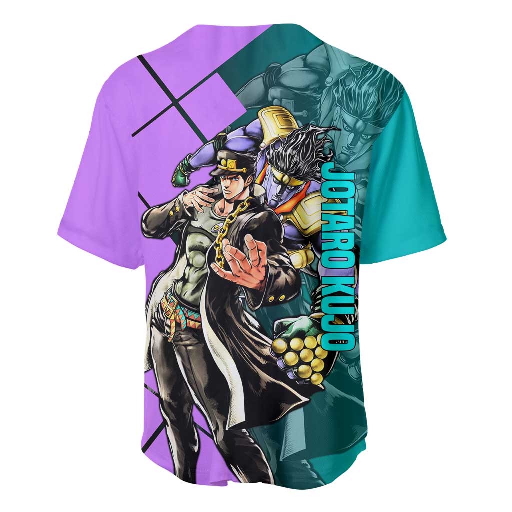 Jotaro Kujo Star Platinum Bold Baseball Jersey Jotaro Kujo Star Platinum Bold Baseball Jersey