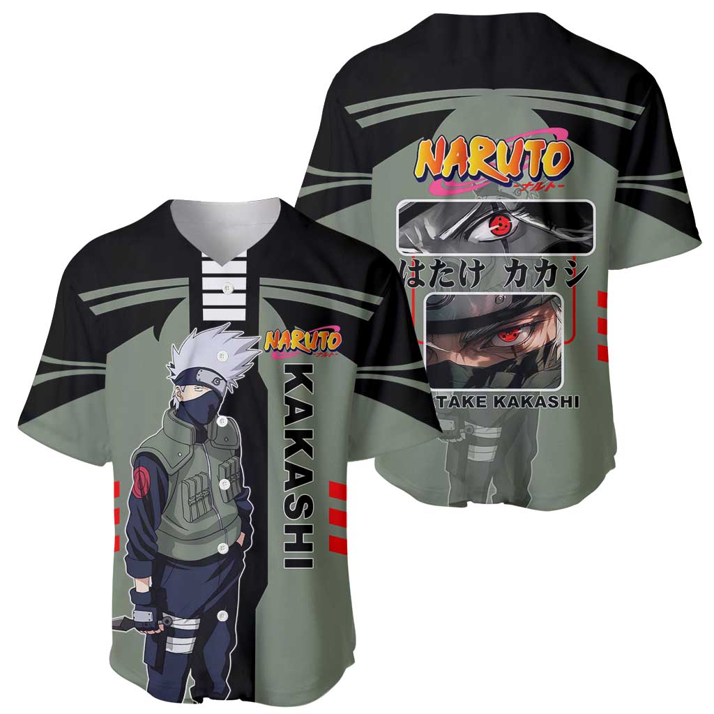 Kakashi Hatake Sharingan Lightning Ninja Baseball Jersey Kakashi Hatake Sharingan Lightning Ninja Baseball Jersey