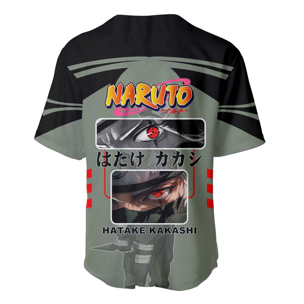 Kakashi Hatake Sharingan Lightning Ninja Baseball Jersey Kakashi Hatake Sharingan Lightning Ninja Baseball Jersey