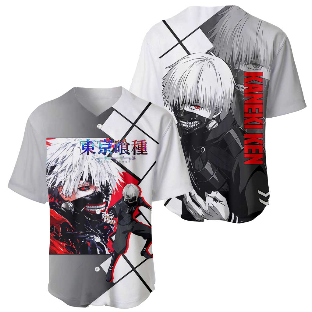 Kaneki Ken Masked Ghoul Dark Baseball Jersey Kaneki Ken Masked Ghoul Dark Baseball Jersey