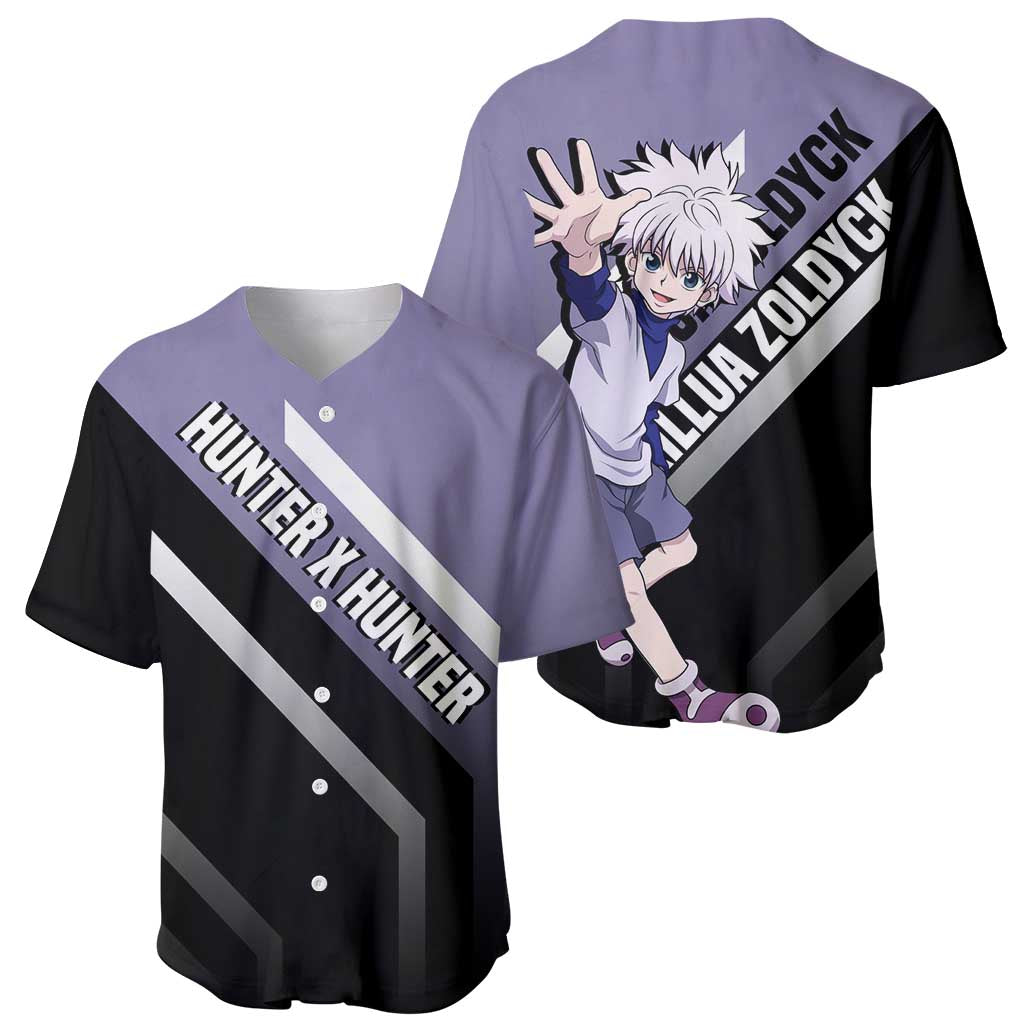 Killua Zoldyck Electric Baseball Jersey Killua Zoldyck Electric Baseball Jersey