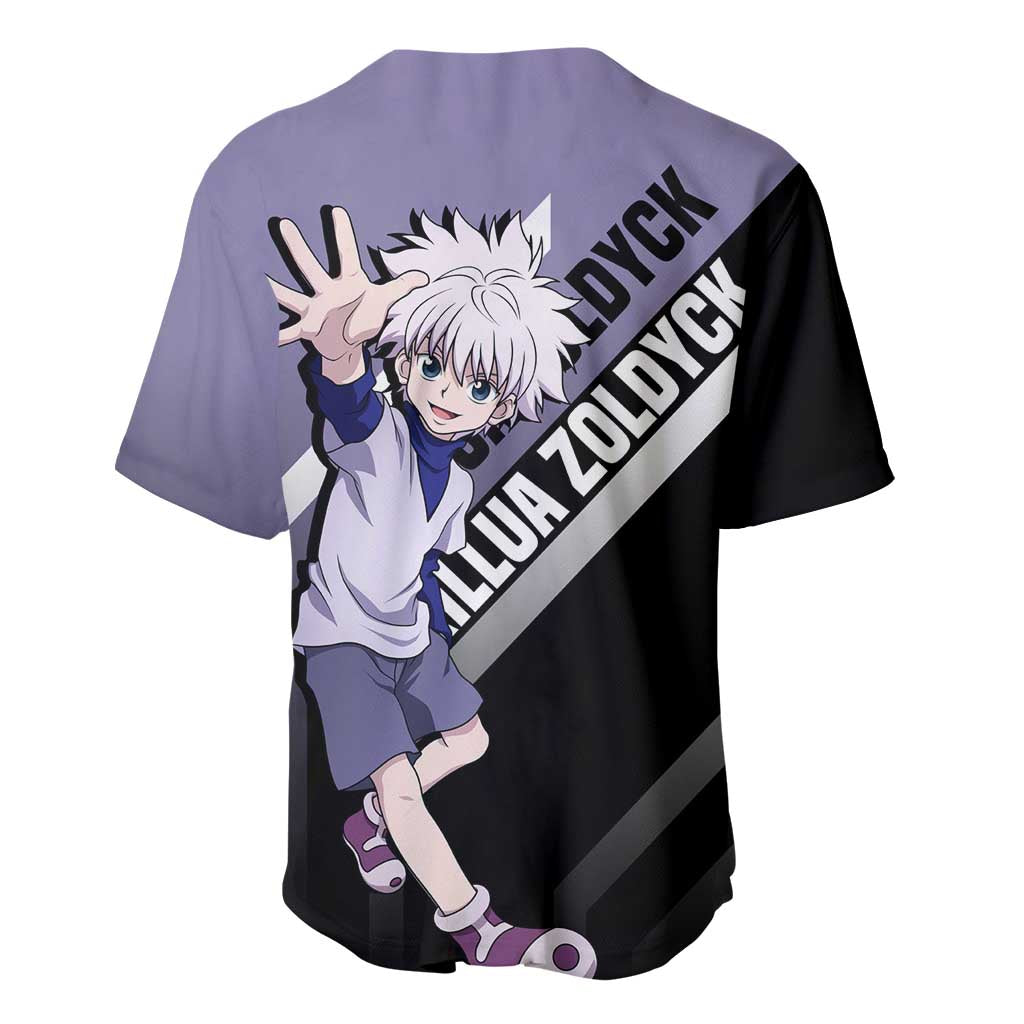 Killua Zoldyck Electric Baseball Jersey Killua Zoldyck Electric Baseball Jersey