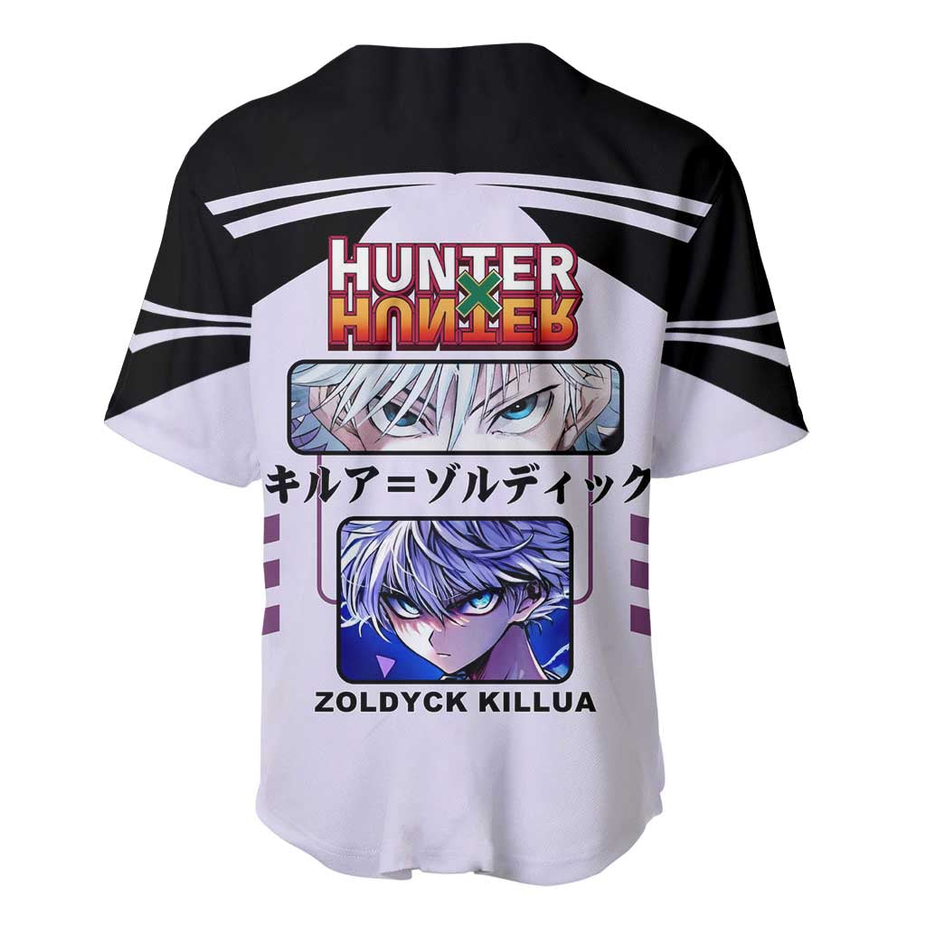 Killua Zoldyck Lightning Agile Combat Baseball Jersey Killua Zoldyck Lightning Agile Combat Baseball Jersey