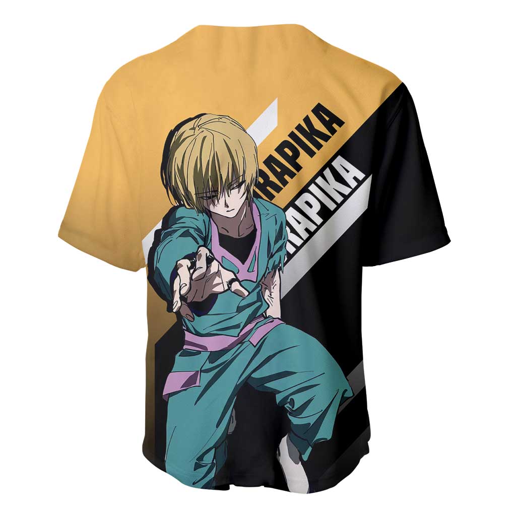 Kurapika Chain Weapon Focused Baseball Jersey Kurapika Chain Weapon Focused Baseball Jersey