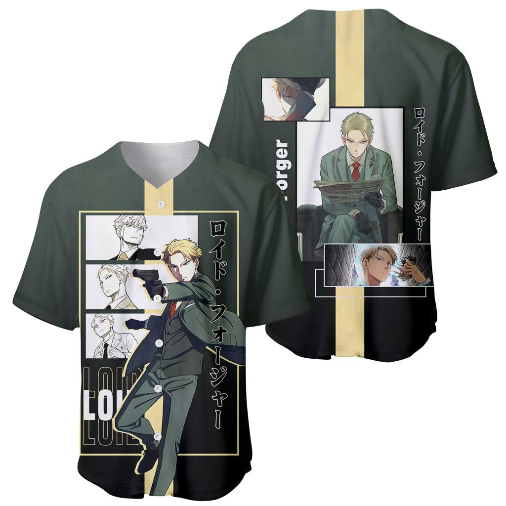 Loid Forger Cool Spy Sleek Baseball Jersey Loid Forger Cool Spy Sleek Baseball Jersey