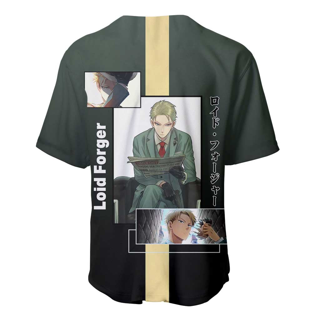 Loid Forger Cool Spy Sleek Baseball Jersey Loid Forger Cool Spy Sleek Baseball Jersey