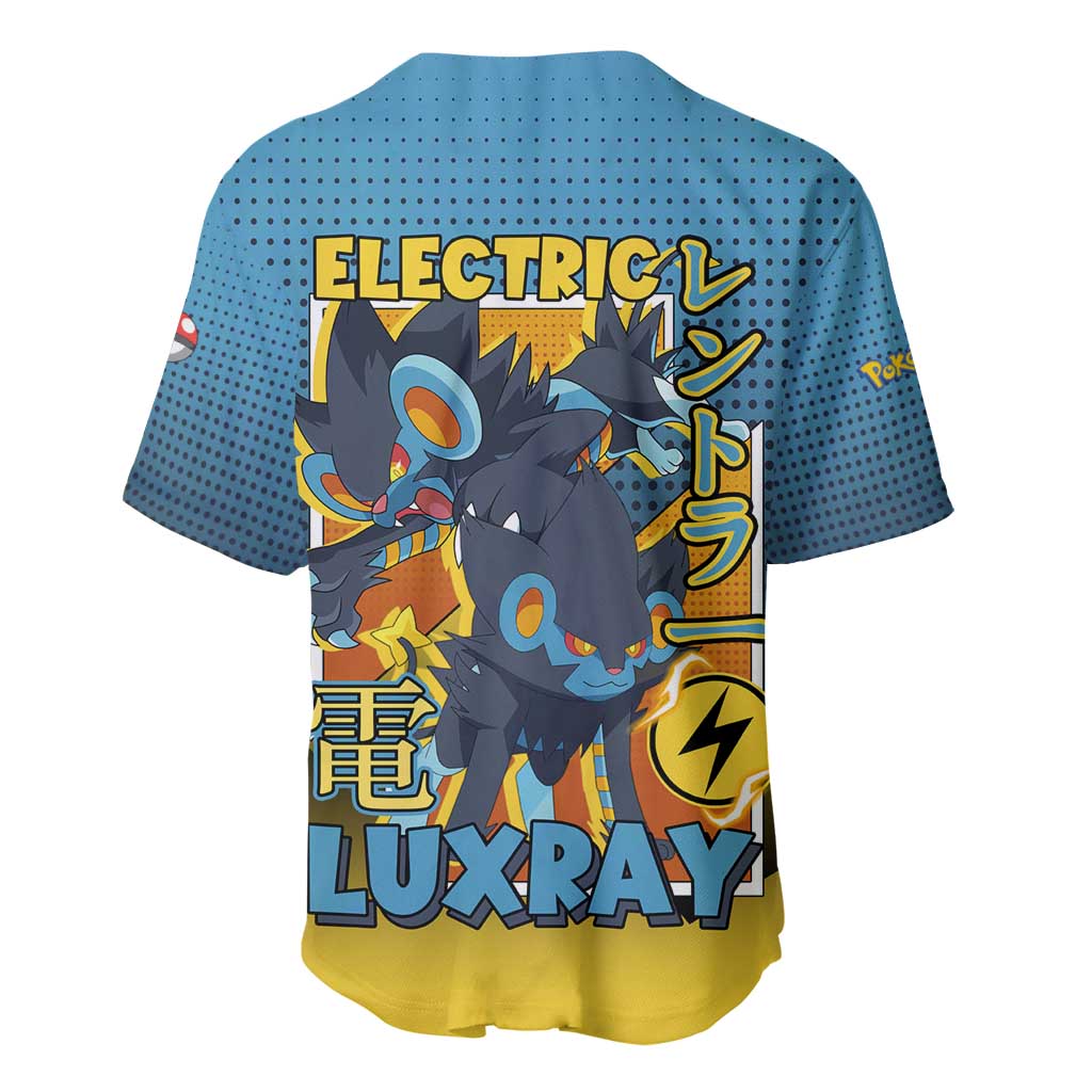 Luxray Electric Power Dynamic Baseball Jersey Luxray Electric Power Dynamic Baseball Jersey