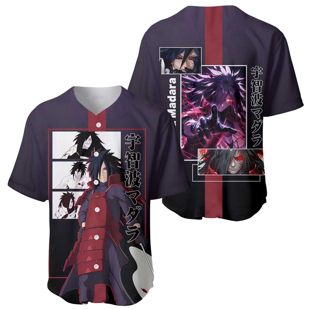 Madara Uchiha Sharingan Eyes Powerful Baseball Jersey Madara Uchiha Sharingan Eyes Powerful Baseball Jersey