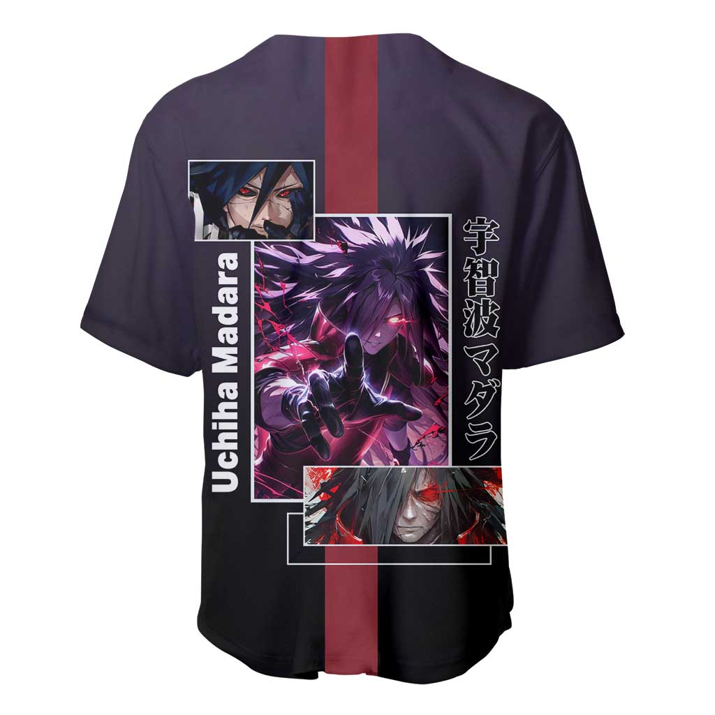 Madara Uchiha Sharingan Eyes Powerful Baseball Jersey Madara Uchiha Sharingan Eyes Powerful Baseball Jersey