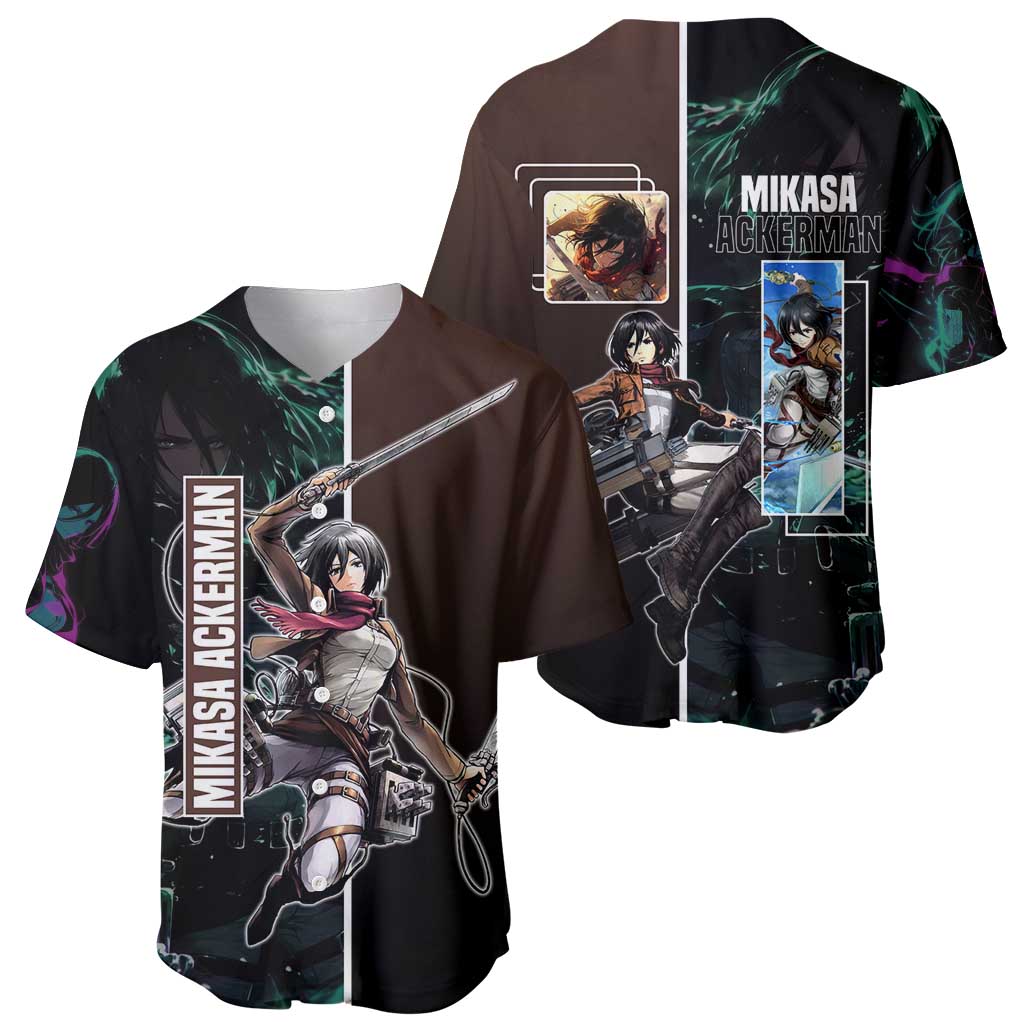 Mikasa Ackerman Sword Baseball Jersey Mikasa Ackerman Sword Baseball Jersey
