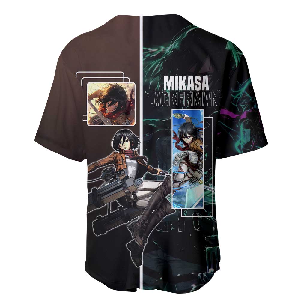 Mikasa Ackerman Sword Baseball Jersey Mikasa Ackerman Sword Baseball Jersey