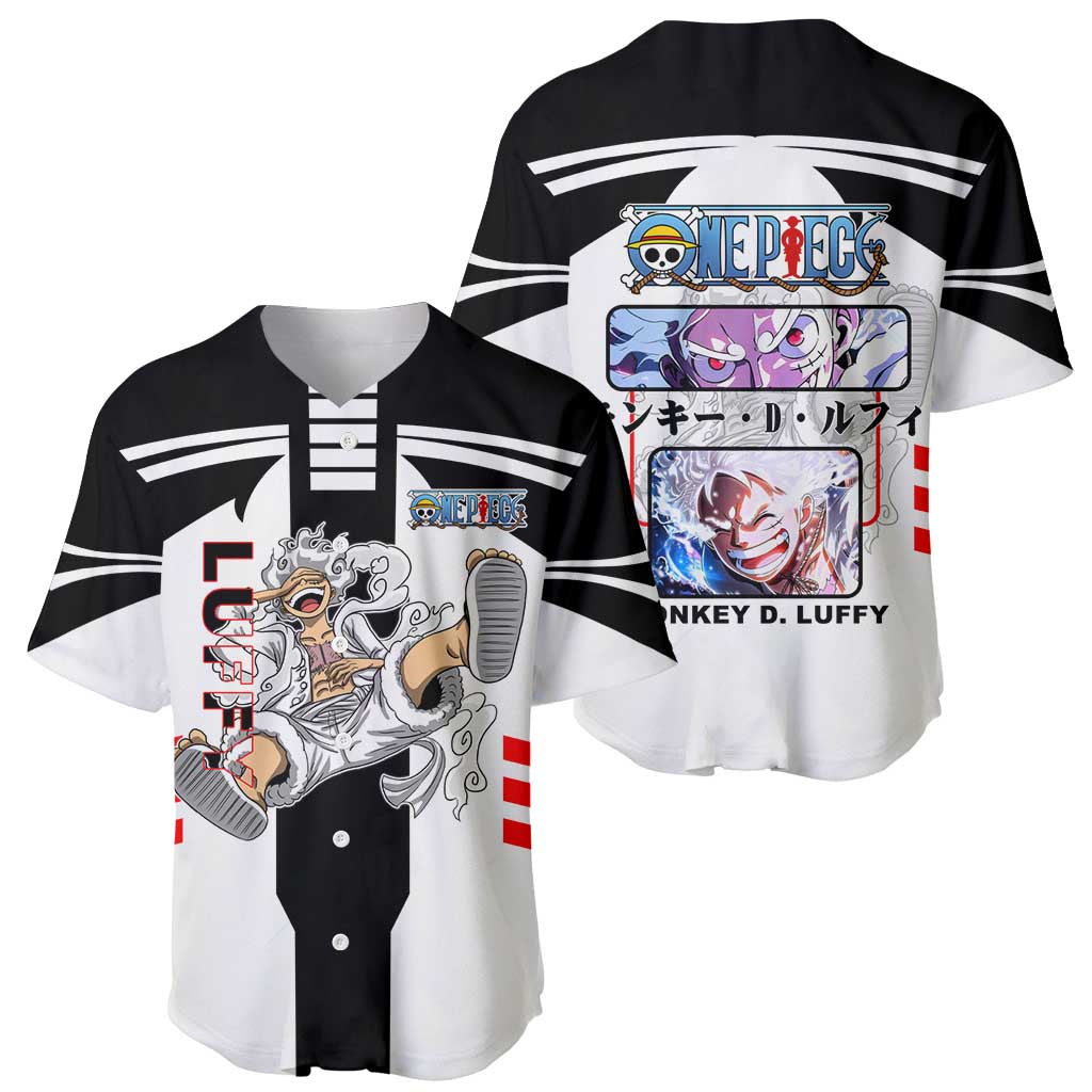 Monkey D Luffy Gear Stretching Baseball Jersey Monkey D Luffy Gear Stretching Baseball Jersey
