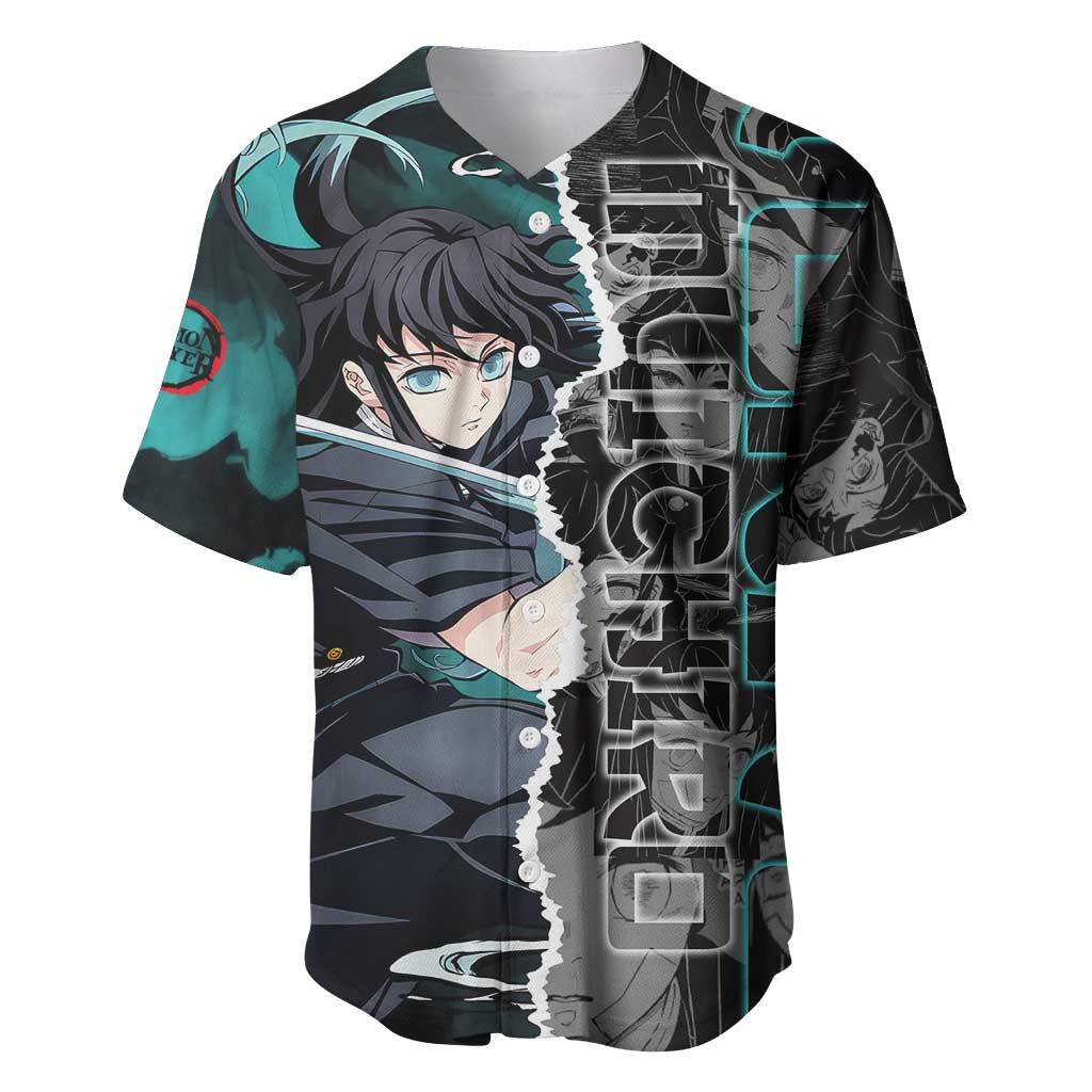 Muichiro Tokito Mist Hashira Sword Baseball Jersey Muichiro Tokito Mist Hashira Sword Baseball Jersey