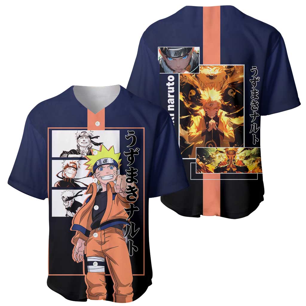 Naruto Uzumaki Rasengan Energetic Ninja Baseball Jersey Naruto Uzumaki Rasengan Energetic Ninja Baseball Jersey
