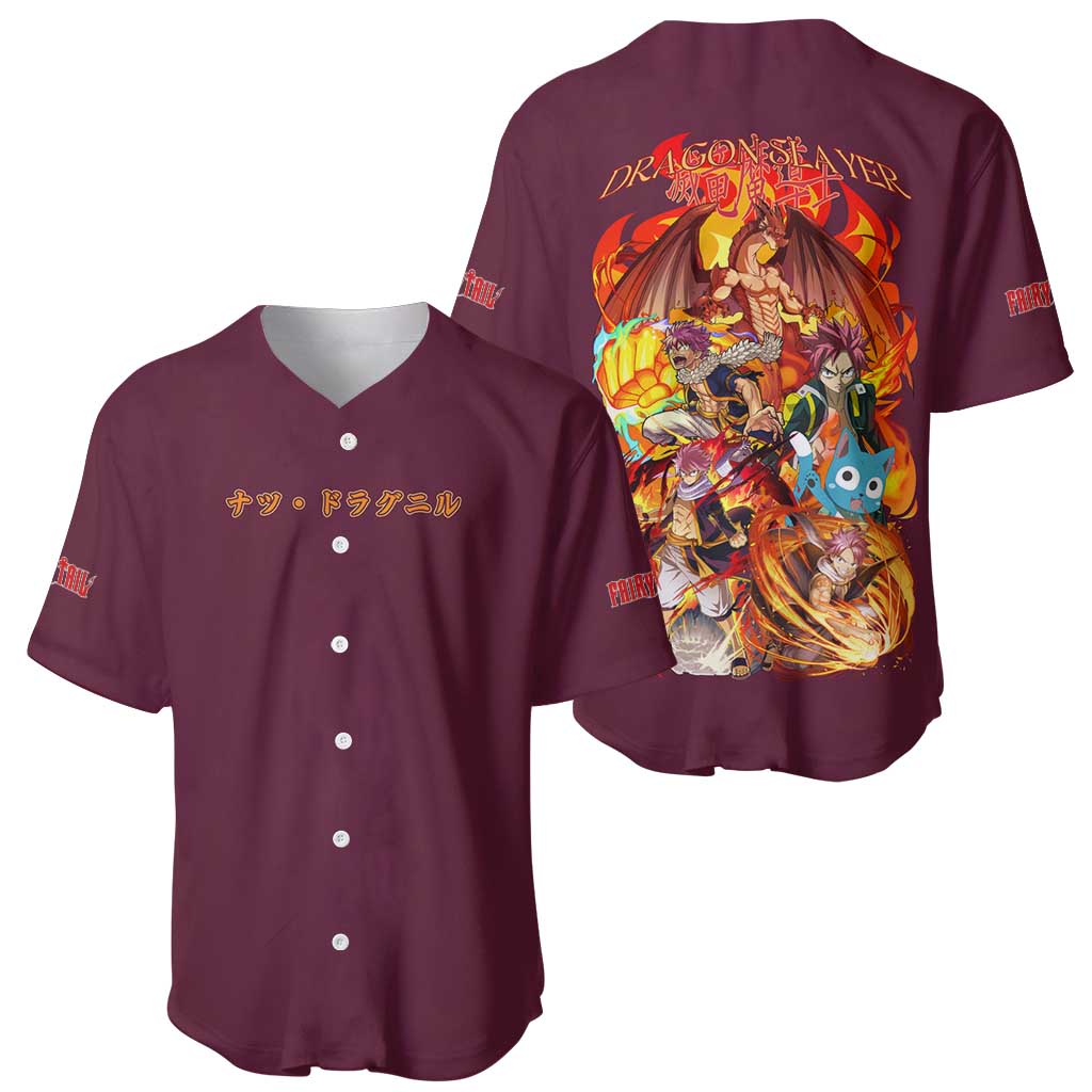 Natsu Dragneel Japan Baseball Jersey Natsu Dragneel Japan Baseball Jersey